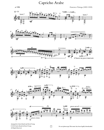 Capricho Arabe — 塔雷加