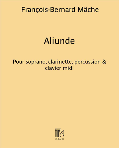 Aliunde — François-Bernard Mâche