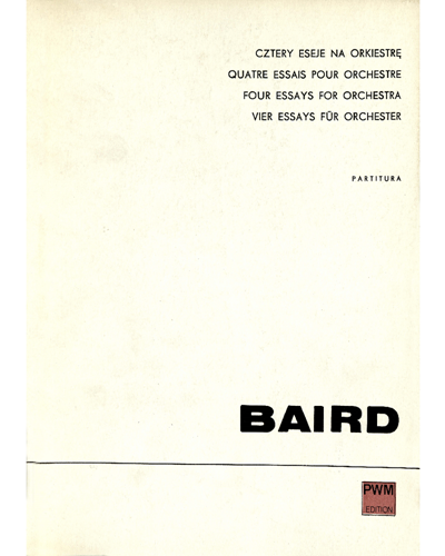 Four Essays — Tadeusz Baird
