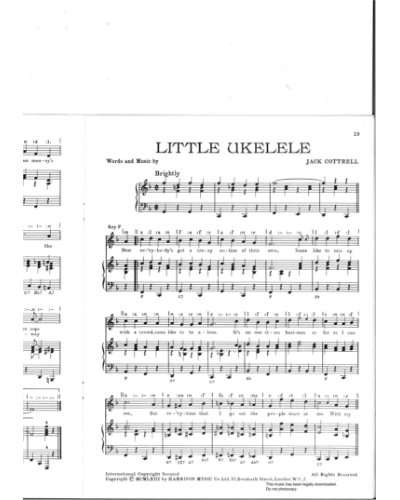 With My Little Ukulele In My Hand — George Formby