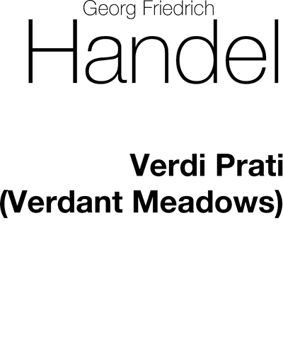 Verdi Prati (Verdant Meadows) — 亨德尔