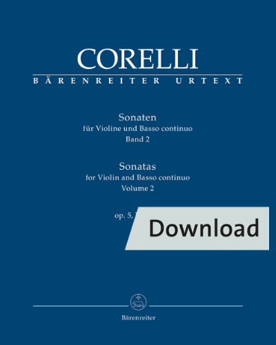 Sonatas for Violin and Basso continuo, op. 5, VII-XII — Arcangelo Corelli