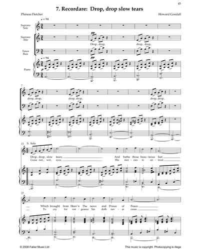 Recordare: Drop, Drop Slow Tears (No 7 from Eternal Light) — Phineas Fletcher