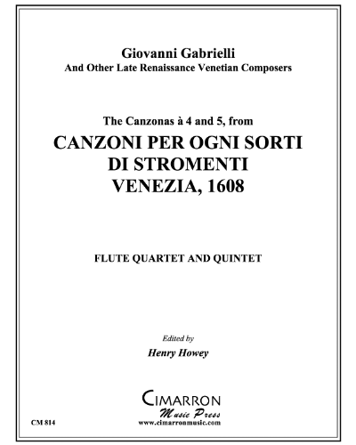 16 Canzoni (from 'Canzoni per ogni sorti di Stromenti, Venezia, 1608') — 合集