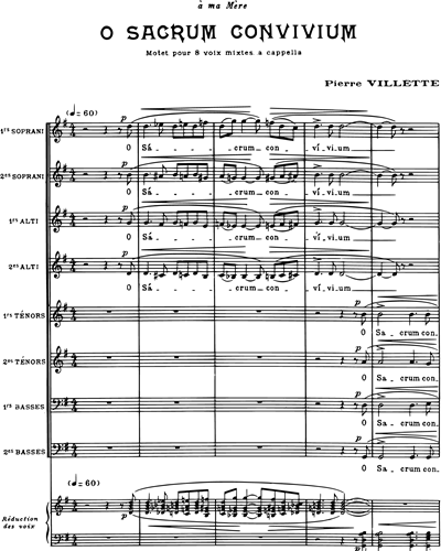 O Sacrum Convivium — Pierre Villette