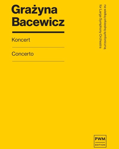 Concerto for Large Symphony Orchestra — 巴切维奇