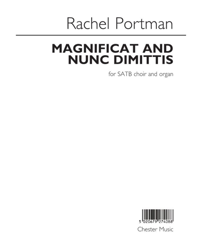 Magnificat and Nunc dimittis — 蕾切尔·波特曼