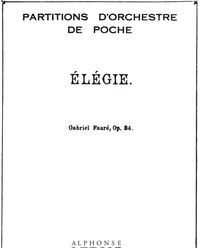 Élégie, op. 24 — 福雷