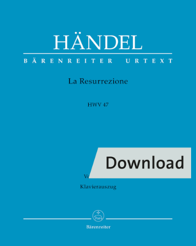 La Resurrezione HWV 47 — George Frideric Handel