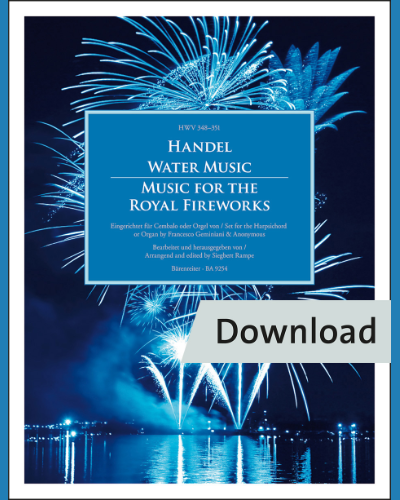 Water Music / Music for the Royal Fireworks, HWV 348-351 — 亨德尔