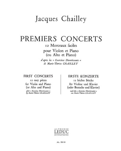 First Concerts — Jacques Chailley