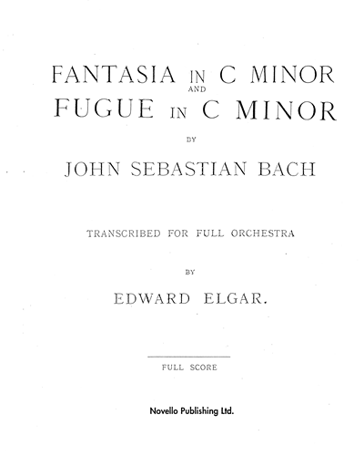 Fantasia and Fugue in C minor — 巴赫