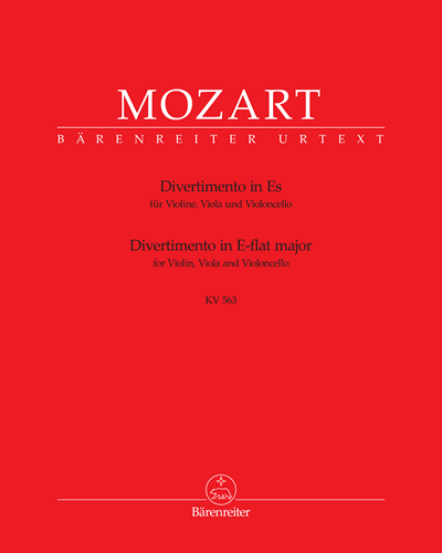 Divertimento for Violin, Viola and Violoncello in E-flat major K. 563 — 莫扎特
