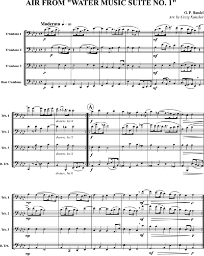 Air (from 'Water Music, Suite No. 1') — 亨德尔