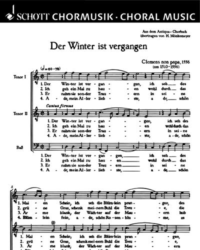 Der Winter ist vergangen — Jacques Clément
