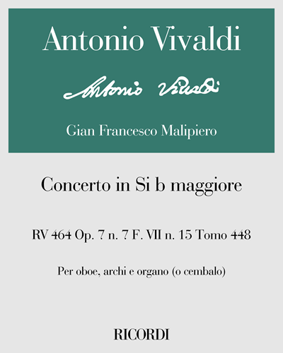 Concerto in B-flat major, op. 7 no. 7, RV 464, F. VII no. 15, Vol. 448 — 维瓦尔第