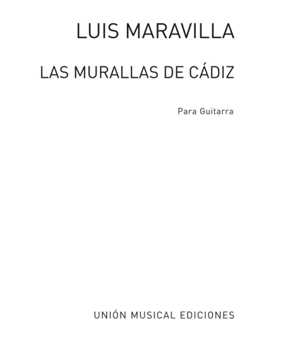 Las murallas de Cádiz — Luis Maravilla
