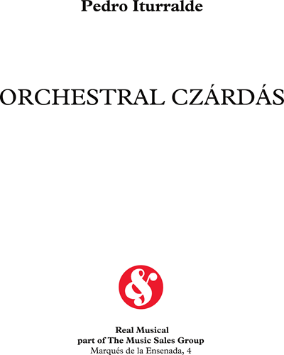 Orchestral Czárdás (Hungarian Dances) — Pedro Iturralde