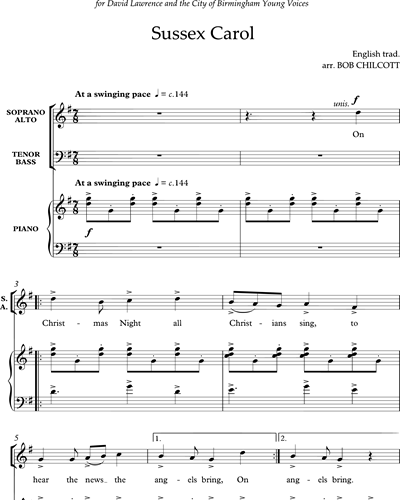 Sussex Carol — Bob Chilcott
