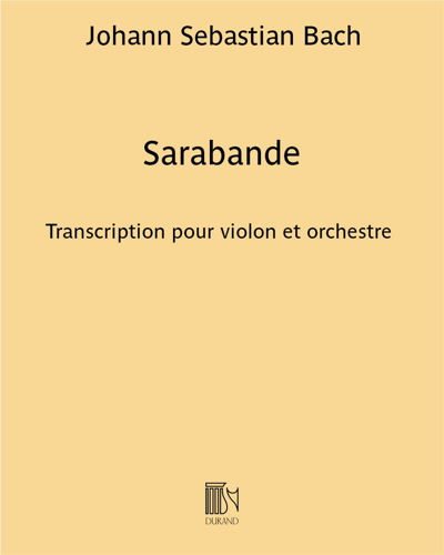 Sarabande (extraite de la "Suite n. 3 Anglaise") — 巴赫