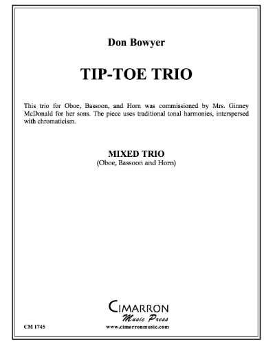 Tip-Toe Trio — Don Bowyer