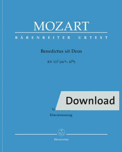 Benedictus sit Deus K. 117 (66a=47b) — 莫扎特