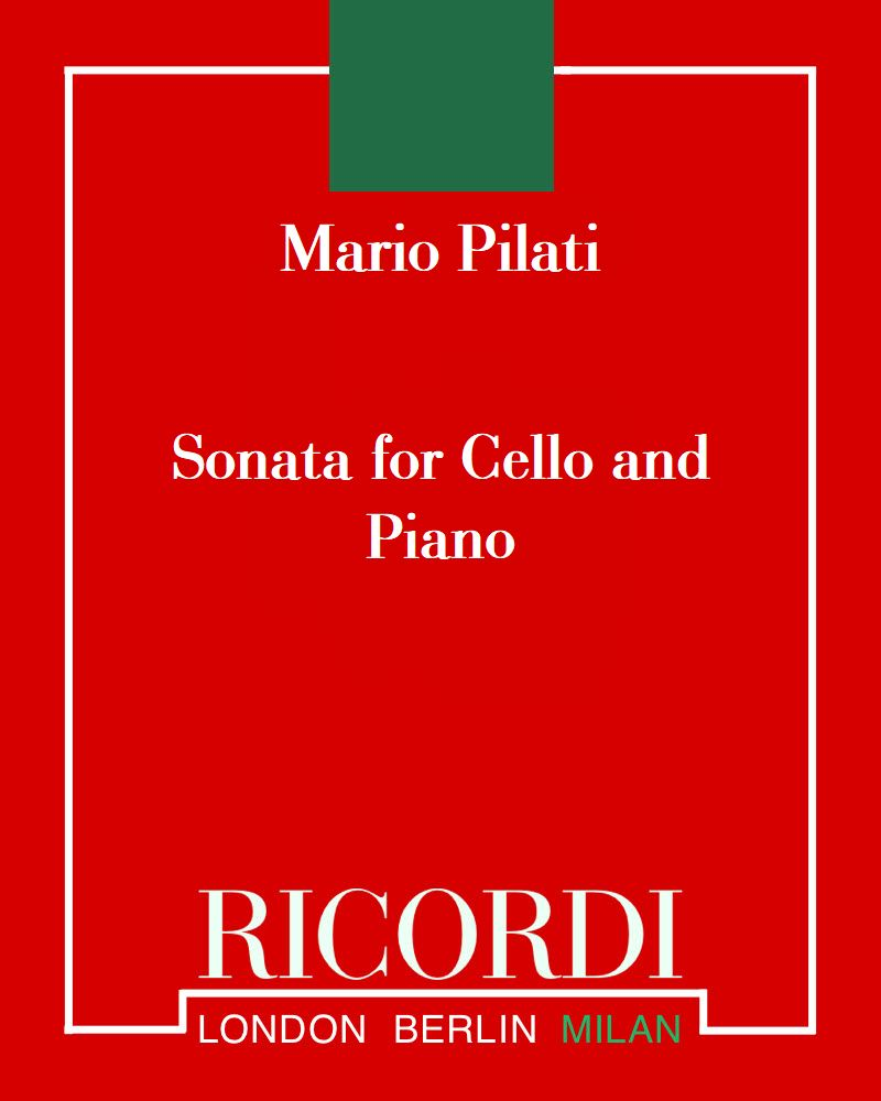 Sonata for Cello and Piano — Mario Pilati