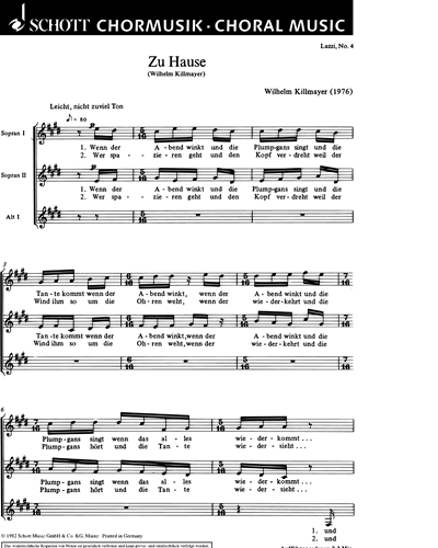 Lazzi — Wilhelm Killmayer