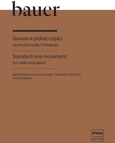 Sonata in One Movement — Jerzy Bauer