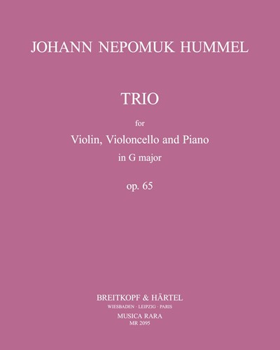 Piano Trio in G major, op. 65 — 胡梅尔