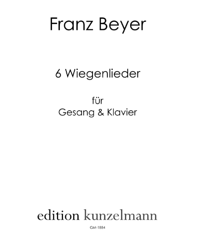 Six Cradle Songs — Franz Beyer