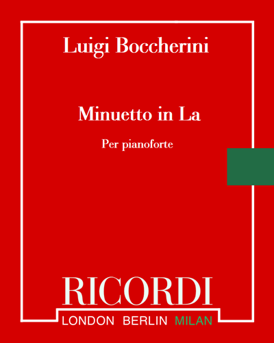 Minuetto in A (from 'Quintet Op. 2 No. 6') — Luigi Boccherini