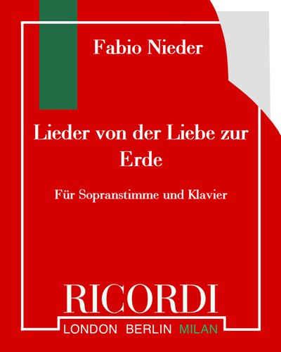 Lieder von der Liebe zur Erde — Fabio Nieder