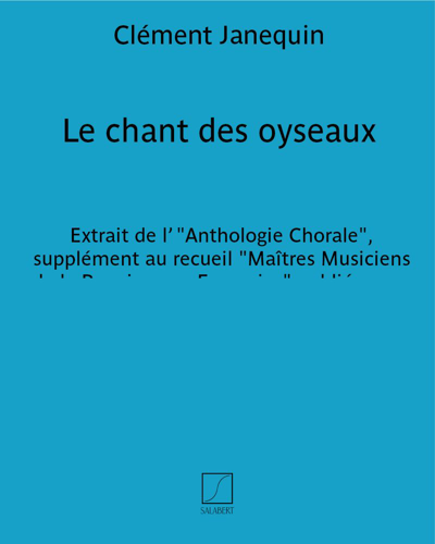 Le chant des oyseaux — 克莱门特·雅内坎