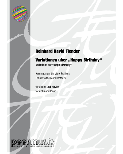 Variations on 'Happy Birthday' — Reinhard David Flender