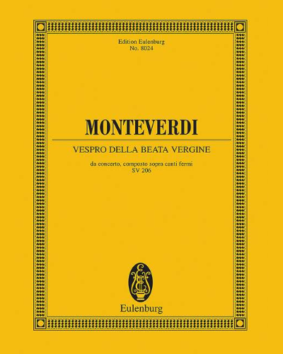 Vespro della Beata Vergine, SV 206 — 蒙特威尔第