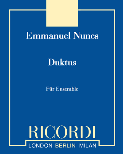 Duktus — Emmanuel Nunes