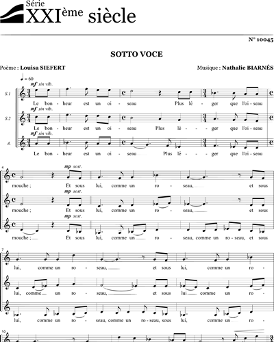 Sotto voce — Nathalie Biarnés