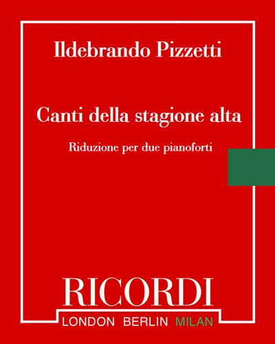 Canti della stagione alta — 伊尔代布兰多·皮泽蒂