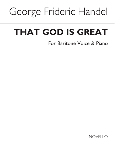 That God Is Great (from '9th Chandos Album') — 亨德尔