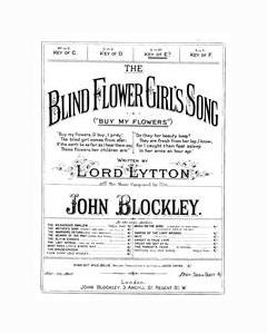 The Blind Flower Girl's Song ("Buy My Flowers") — John Blockley