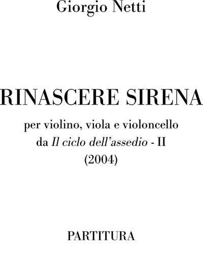 Rinascere sirena — Giorgio Netti