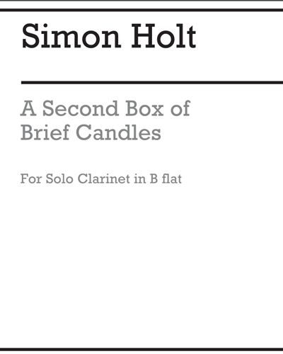 A Second Box of Brief Candles — Simon Holt