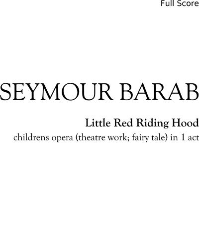 Little Red Riding Hood — Seymour Barab
