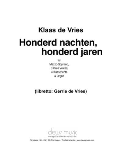 Honderd nachten, honderd jaren — Klaas de Vries