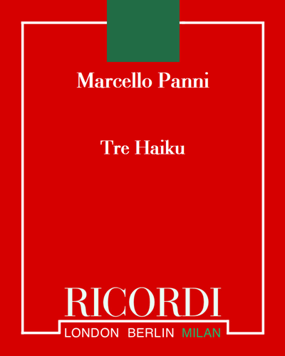 Tre Haiku — Marcello Panni