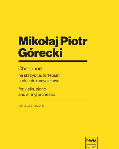 Chaconne — Mikołaj Piotr Górecki