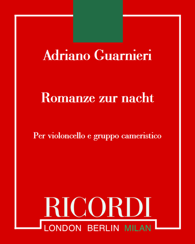 Romanze zur nacht — Adriano Guarnieri