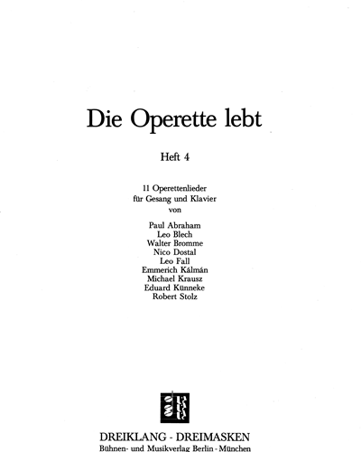 Die Operette lebt (Heft 4) — Various