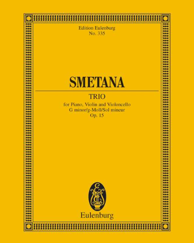 Piano Trio in G minor, op. 15 — Bedřich Smetana